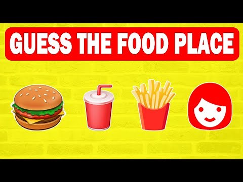 Guess The Food Place by Emoji | Food Quiz Emoji Challenge