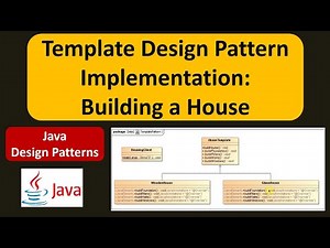 Template Design Pattern or Template Method Design Pattern Implementation: Building a House