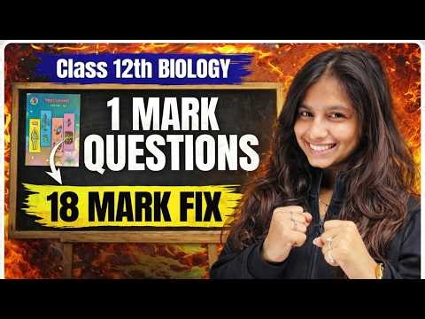 HSC Class 12 Biology 🔥 1 Mark Questions | Complete Revision | Maharashtra Board | Pranita Ma’am