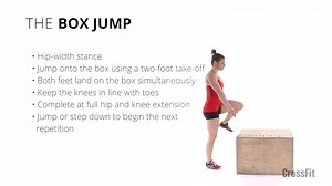CrossFit Seminar Staff member Julie Foucher demonstrates the box jump. | CrossFit