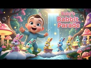 Baby’s Shiny Rabbit Parade 🐰✨ | Kids Learning Video | Fun Preschool Adventure