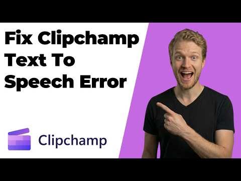 Fix Clipchamp Text To Speech Error (2026 Easy Guide)