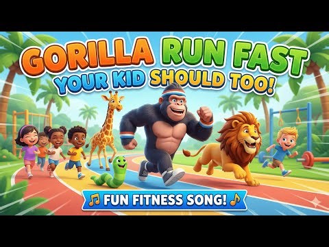 Stronger Faster Cooler With Super Gym Animals #ExerciseForKids #KidsDance