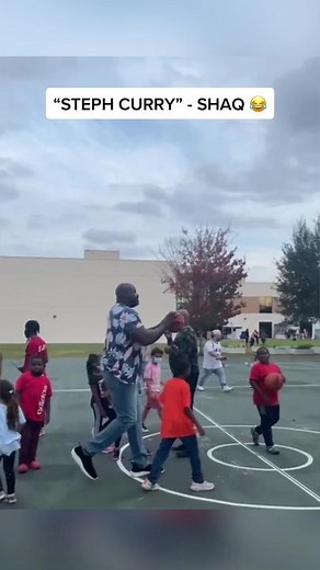 Shaq Yells 'Steph Curry' and Hits Half Court Shot