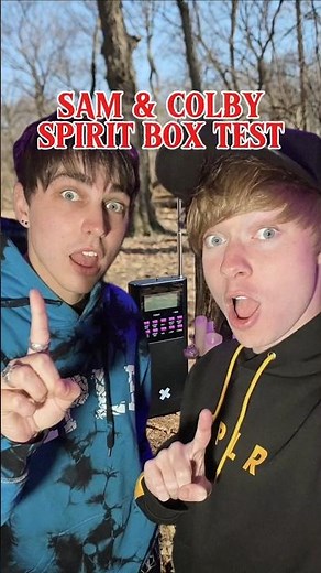Sam and Colby XPLR Spirit Box Test #Shorts #paranormal #ghosthunting