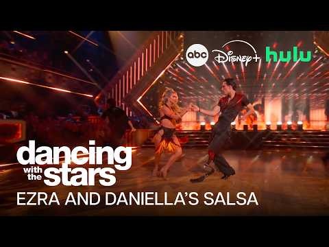 Ezra Frech and Daniella Karagach’s Super Bowl Night Salsa | Dancing with the Stars