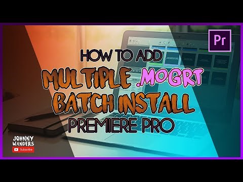 How to Add Multiple MOGRT in Premiere Pro CC + 200 MOGRT 💯% FREE!