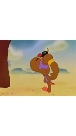 CARTOONS on Instagram: "🎬 Injun Trouble is a 1938 Looney Tunes short directed by Bob Clampett and starring Porky Pig. It is known for its high-energy gags and is considered a predecessor to Clampett’s more surreal masterpieces, like Porky in Wackyland. Porky Pig leads a pioneer wagon train across a map of the United States. While the East Coast is a thin strip of “civilization,” the rest of the country is marked as the territory of the formidable “Injun Joe”. Injun Joe, nicknamed the “Superchie