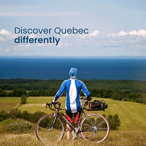 These's no better ways to visit the province of Quebec than on your bike.🚴‍♂️ Ride with us and admire the Rocher Percé, the St-Lawrence river or the beautiful Eastern Townships region! Enjoy our all-inclusive formula : you pedal and we take care of the rest! | Vélo Québec