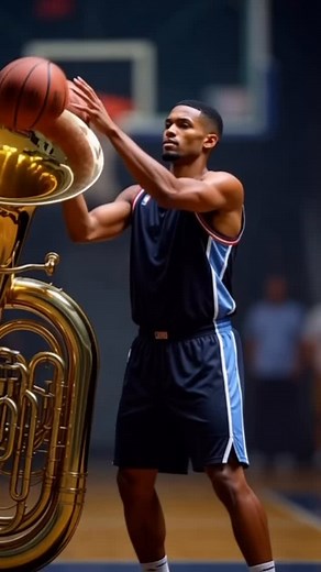 Keep practicing! #nba #basketball #tuba #practice #hoops @nba | Dylan King
