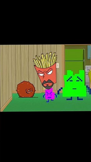 Meatwad starts smoking with the Mooninites and is ready to get tore up! [Aqua Teen Hunger Force]