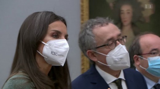 Die spanische Königin Letizia eröffnet Goya-Ausstellung in Basel