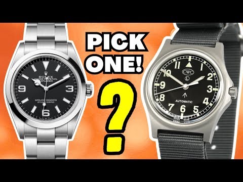 PICK A WATCH · ROLEX EXPLORER OR CWC G22