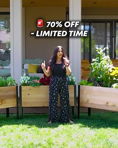INDEPENDENCE DAY SPECIAL: $599 → JUST $179! Say goodbye to bending, kneeling, and cheap plastic beds. This premium 30″ tall cedar raised garden bed makes gardening effortless — strong, stylish, and made from long-lasting FSC-certified cedar. ⏳ Limited-time offer for July 4th only! ✅ Easy 5-minute setup ✅ 100% rot-resistant Western Red Cedar ✅ FREE shipping across the USA Order now before the sale ends! | Cedar Planters