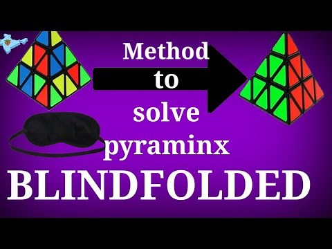How To Solve Pyraminx Blindfolded | Easiest Tutorial