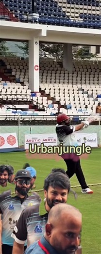 Thaman SM Smashes EASY 50 at ECL Vizag! 🏏💥#ECL#ThamanSM #Vizag#Tollywood