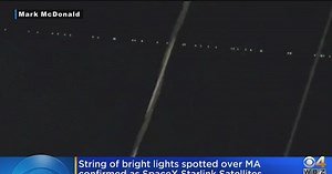 String of bright lights spotted over Mass. confirmed as SpaceX Starlink satellites