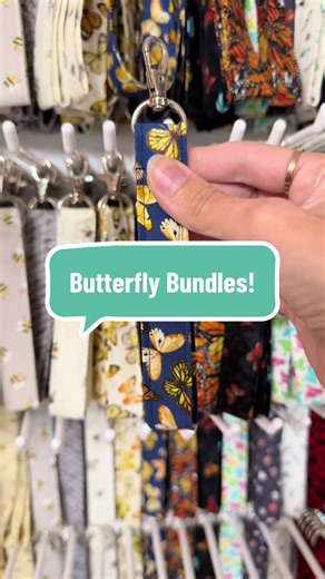 Bundles have been so hit or miss for me so I’ve been putting off making ne ones for a while. We’ve released a handful of scrunchie bundles, but those haven’t sold at all #wristlet #keychain #womanownedbusiness #butterfly #butterflies