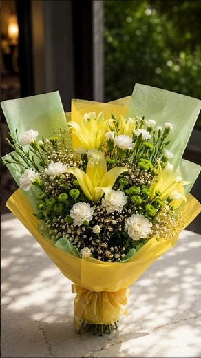 Stunning Luxury Lily Bouquet Tutorial | Korean DIY 💛 #bouquettutorial #flowers #buymyselfflowers