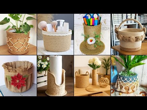 DIY Jute Rope Items Ideas | Beautiful Handmade Jute Crafts | Home Decor Ideas♣️➰