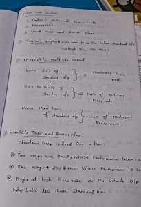 Piece Rate SystemsTaylor's Differential Piece Rate   Low pri... | Filo