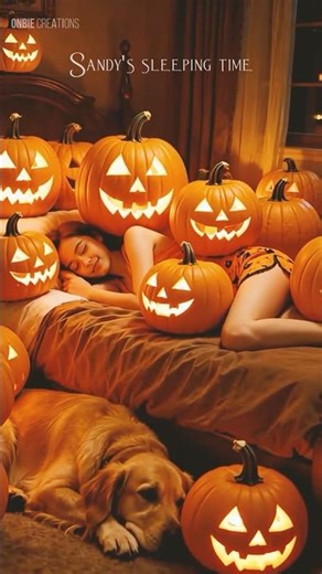 Sandy Sleep S04/Halloween is coming to town #shorts #viralshorts #sleepsounds