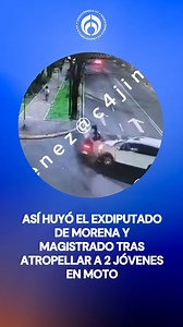 🚨 Así huyó el exdiputado de Morena y magistrado Emmanuel Vargas Bernal tras atropellar a dos jóvenes en moto. Fue detenido el 28 de agosto, pero ya quedó en libertad: un juez de control determinó corresponsabilidad en el accidente al señalar que los motociclistas circulaban a exceso de velocidad. #Morena #CDMX #Accidente #Moto | Radio Fórmula