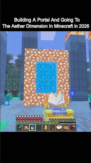 Building A Portal And Going To The Aether Dimension In Minecraft in 2026