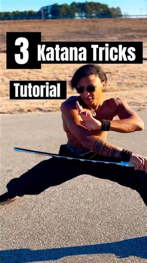 3 Katana Tricks YOU’LL Want To Know! #karate #martialarts