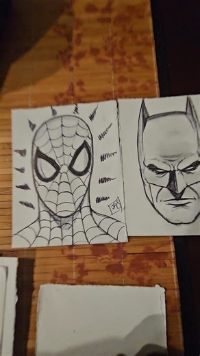 Made a deal with a few students to encourage them with the reward being a small sketch of their favorite superheroes. I'm a man of my word...... | Jason Johnson