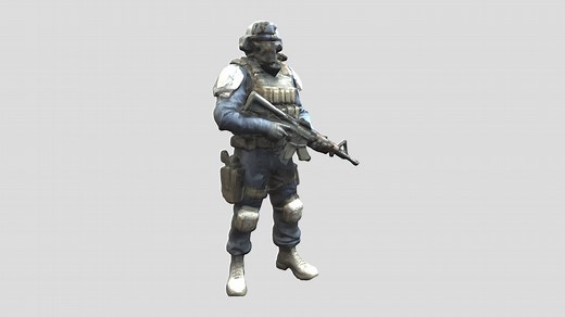 Modern Soldier - Download Free 3D model by illustros