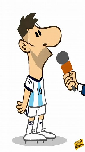 Messi Cartoon - Qué Miras Bobo?
