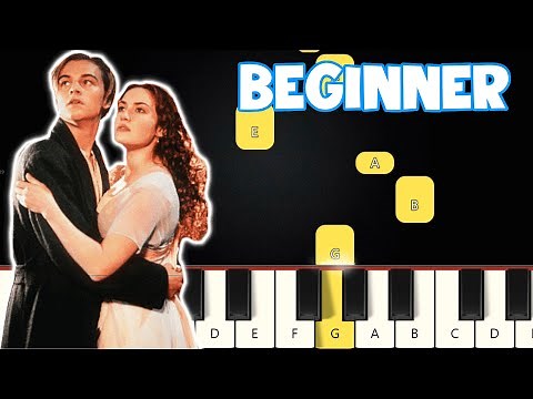 My Heart Will Go On - Céline Dion | Beginner Piano Tutorial | Easy Piano