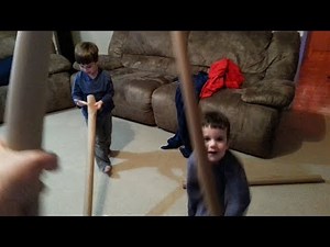 Wrapping Paper Sword Fight