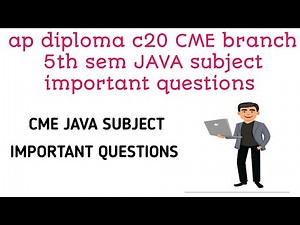 ap diploma c20 cme branch Java important questions| tips to pass Java subject in first attempt|
