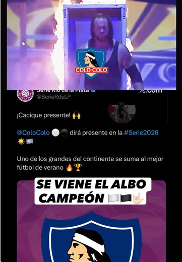 Colo Colo en la Serie del Rio de la Plata, solo para equipos grandes 🤫🏳️🏴🤟🏻 - - - - - - - - - - - - - - - #colocolo #cacique #gb #futbolchileno #udechile