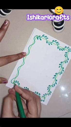 easy border design for project and cards #shorts #shortvideo #youtubeshorts #youtube
