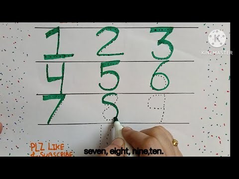 LEARN counting for kids | writing 1to10 counting for kids | 1to10 counting practice for kids