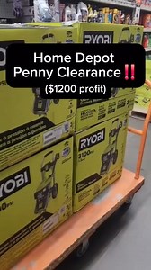 🛑 STOP SCROLLING 🛑 This is your sign to start hunting penny deals at Home Depot 👇 I just grabbed a $400 Ryobi Pressure Washer for ONE PENNY 🪙 (Yes, really. Proof in the vid) Our Discord penny locator tells me exactly where they are… saves me time, gas & $$$ every single day. Drop a follow comment ZIP CODE below, and I’ll hook you up with an invite to the clearance group 💯 #resell #reselling #deals #clearance #homedepotclearance #ticklesdealz | Tickle's Dealz