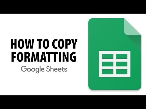 How To Copy Formatting In Google Sheets