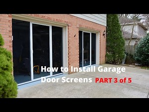 (PART 3 of 5) How to Install Garage Door Screens - Thrift Diving