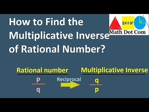 Multiplicative Inverse of Rational Numbers | Multiplicative Identity | Math Dot Com