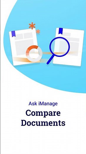 Compare Documents | Ask iManage #imanage #legaltech #legalai