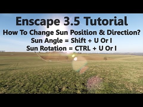 How To Change Sun Position And Direction - Enscape 3.5 Tutorial
