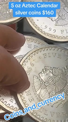 Stacking Silver #stackingsilver #silver #silver #silvercoins #aztec #azteccalendar