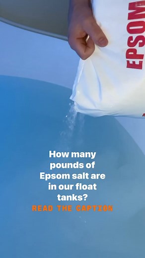 Did you know that there are over 1,000 pounds of Epsom salt in our float tanks? Stay salty Float-fam! #floattank #flosttherapy #epsomsalt | FLOAT