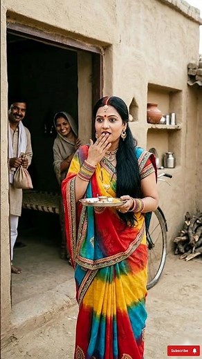 The taste of the food prepared in the village kitchen was such that everyone kept looking at it 😍...