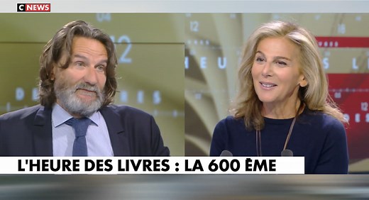 «L'heure des Livres» : l'émission d'Anne Fulda fête sa 600e ce mercredi sur CNEWS avec Frédéric Beigbeder
