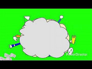 Nich and Mickey Mouse Fight Cloud Green Screen