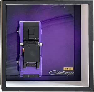 iLuane Display Wallboard for Lego Speed Champions 1970 Dodge Challenger T/A 76904, Adult Collectibles Wall Mount, Home or Office Décor (No Car Included)